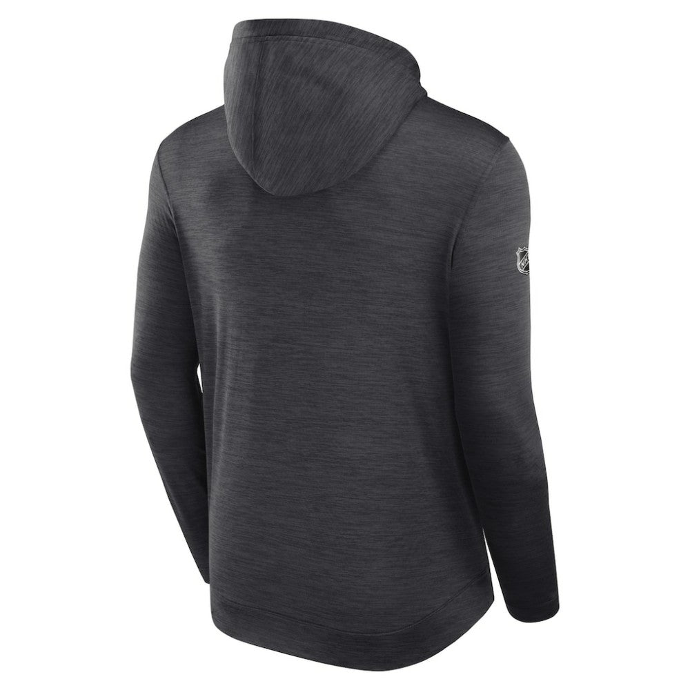 Pittsburgh Penguins Fanatics Authentic Pro Tech Pullover Hoodie - Heather Charcoal - NHL