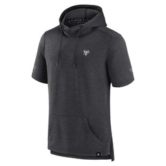 Pittsburgh Penguins Fanatics Authentic Pro Short Sleeve Pullover Hoodie - Heather Charcoal - NHL
