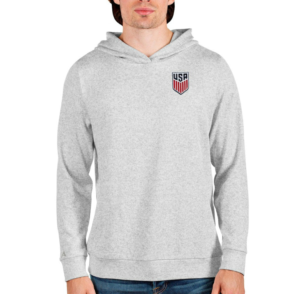 USMNT Antigua Absolute Pullover Hoodie Gray - FIFA World CUP