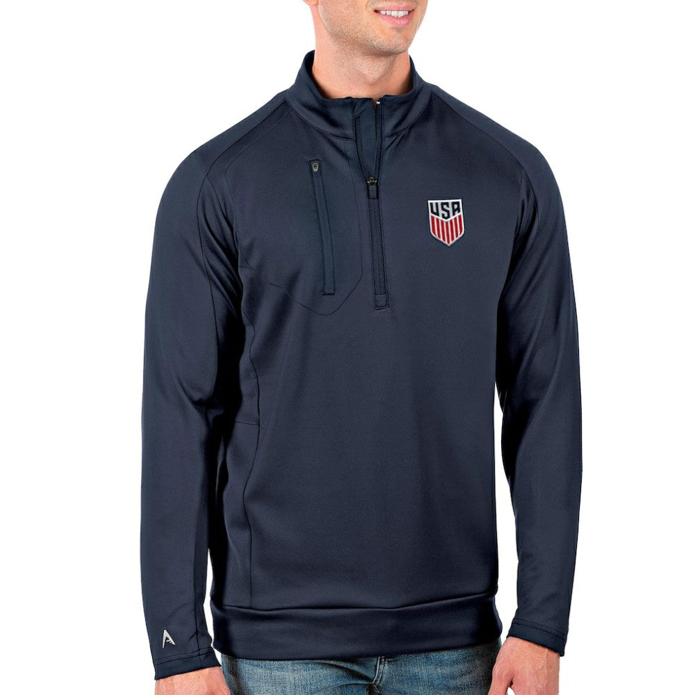 USMNT Antigua Generation Quarter-Zip Top Navy - FIFA World CUP