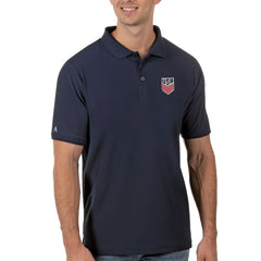 USMNT Antigua Legacy Pique Polo Navy - FIFA World CUP
