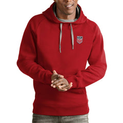 USMNT Antigua Victory Pullover Hoodie Red - FIFA World CUP