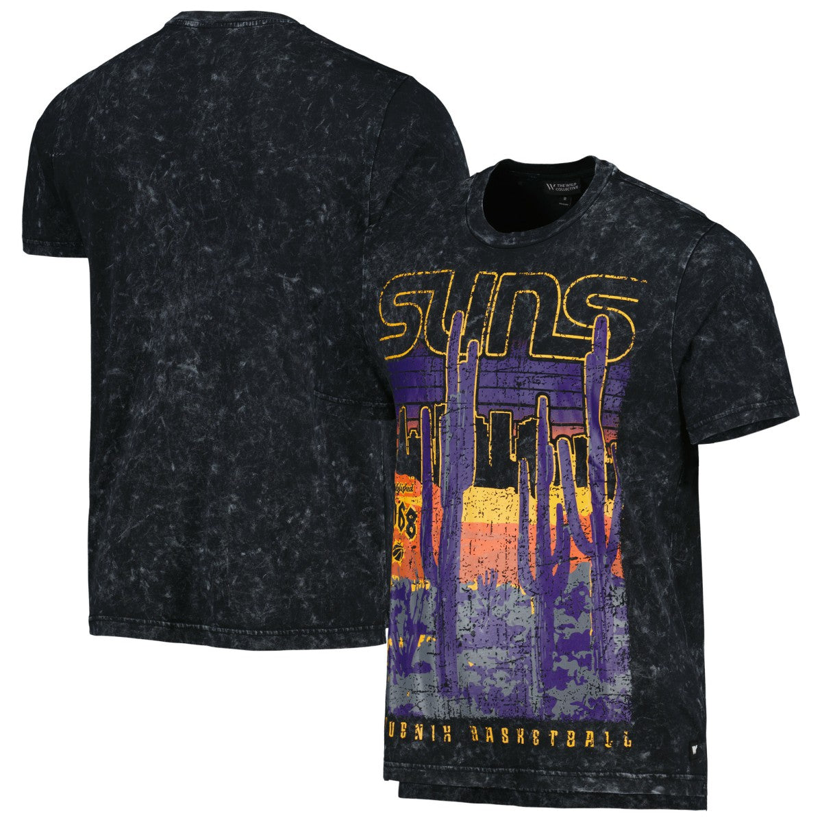 Phoenix Suns The Wild Collective Unisex Band T-Shirt Black/Purple - NBA