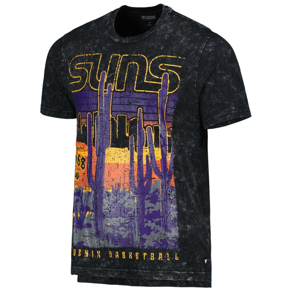 Phoenix Suns The Wild Collective Unisex Band T-Shirt Black/Purple - NBA