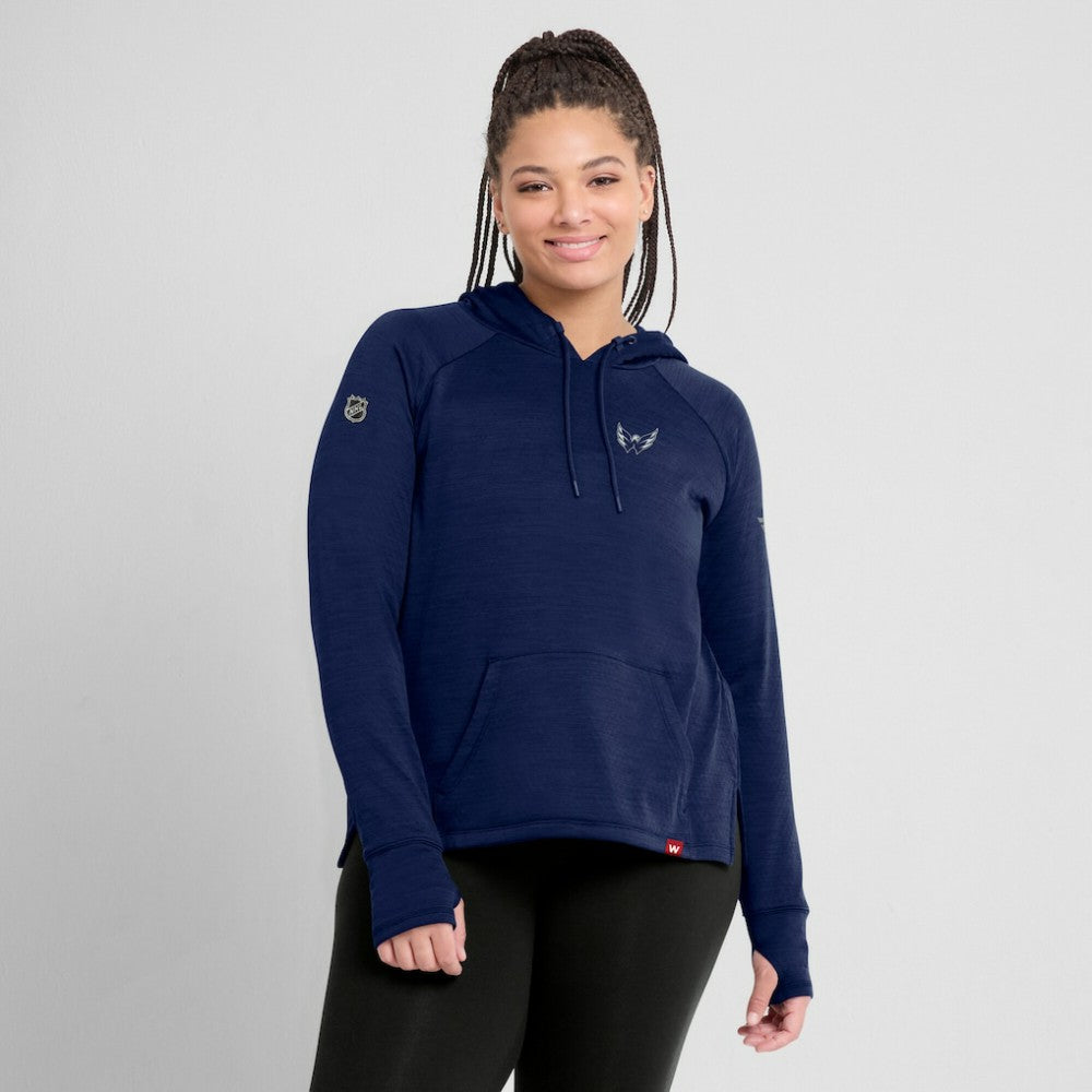 Washington Capitals Fanatics Women's Authentic Pro Pullover Hoodie - Heather Navy - NHL