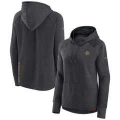 Ottawa Senators Fanatics Women's Authentic Pro Pullover Hoodie - Heather Charcoal - NHL