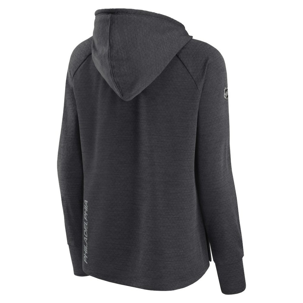Philadelphia Flyers Fanatics Women's Authentic Pro Pullover Hoodie - Heather Charcoal - NHL