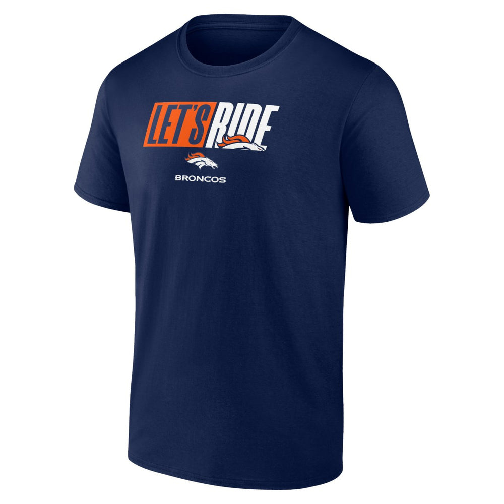 Denver Broncos Let's Ride T-Shirt Navy | NFL