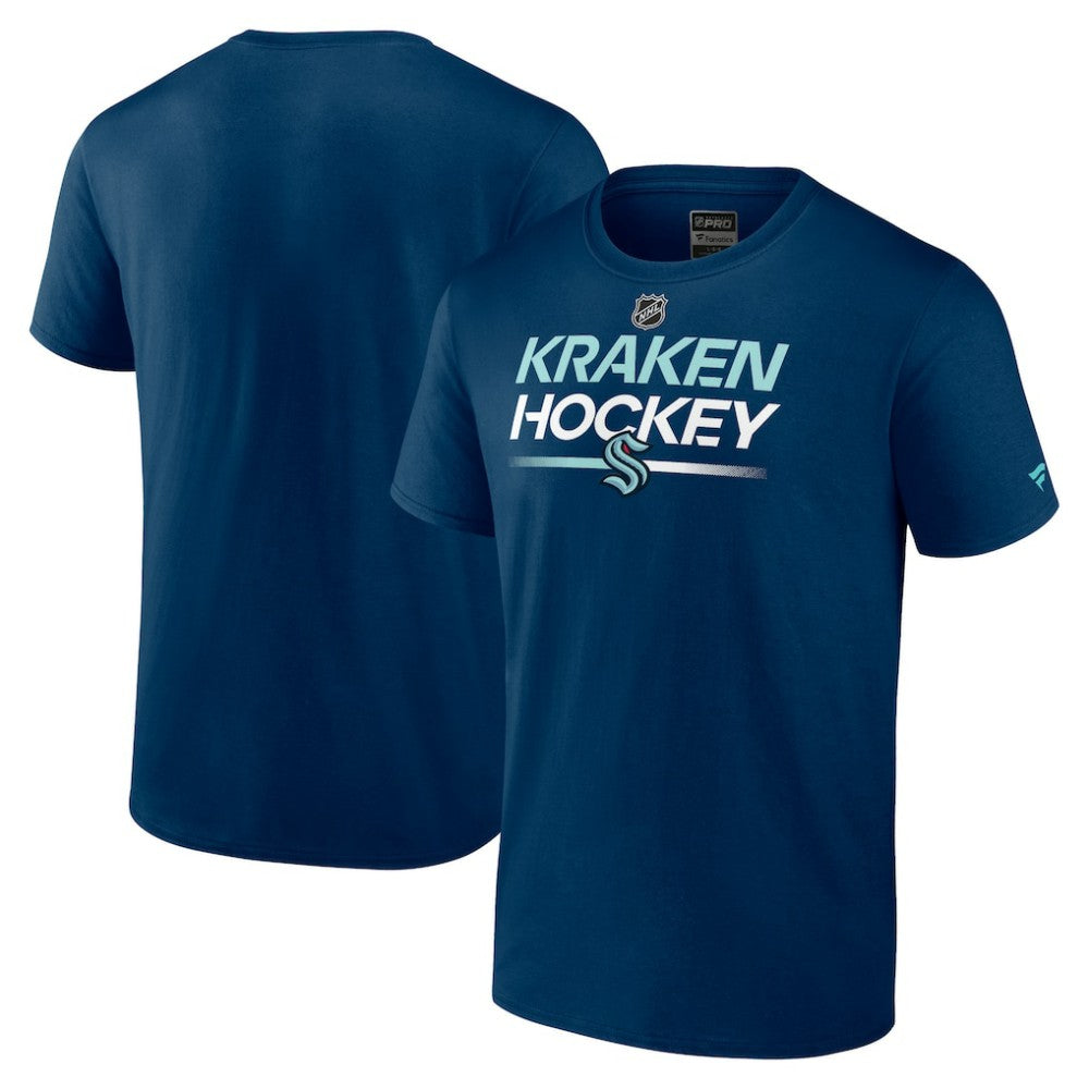 Seattle Kraken Fanatics Authentic Pro Primary T-Shirt - Navy - NHL