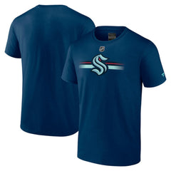 Seattle Kraken Fanatics Authentic Pro Secondary Logo T-Shirt - Deep Sea Blue - NHL