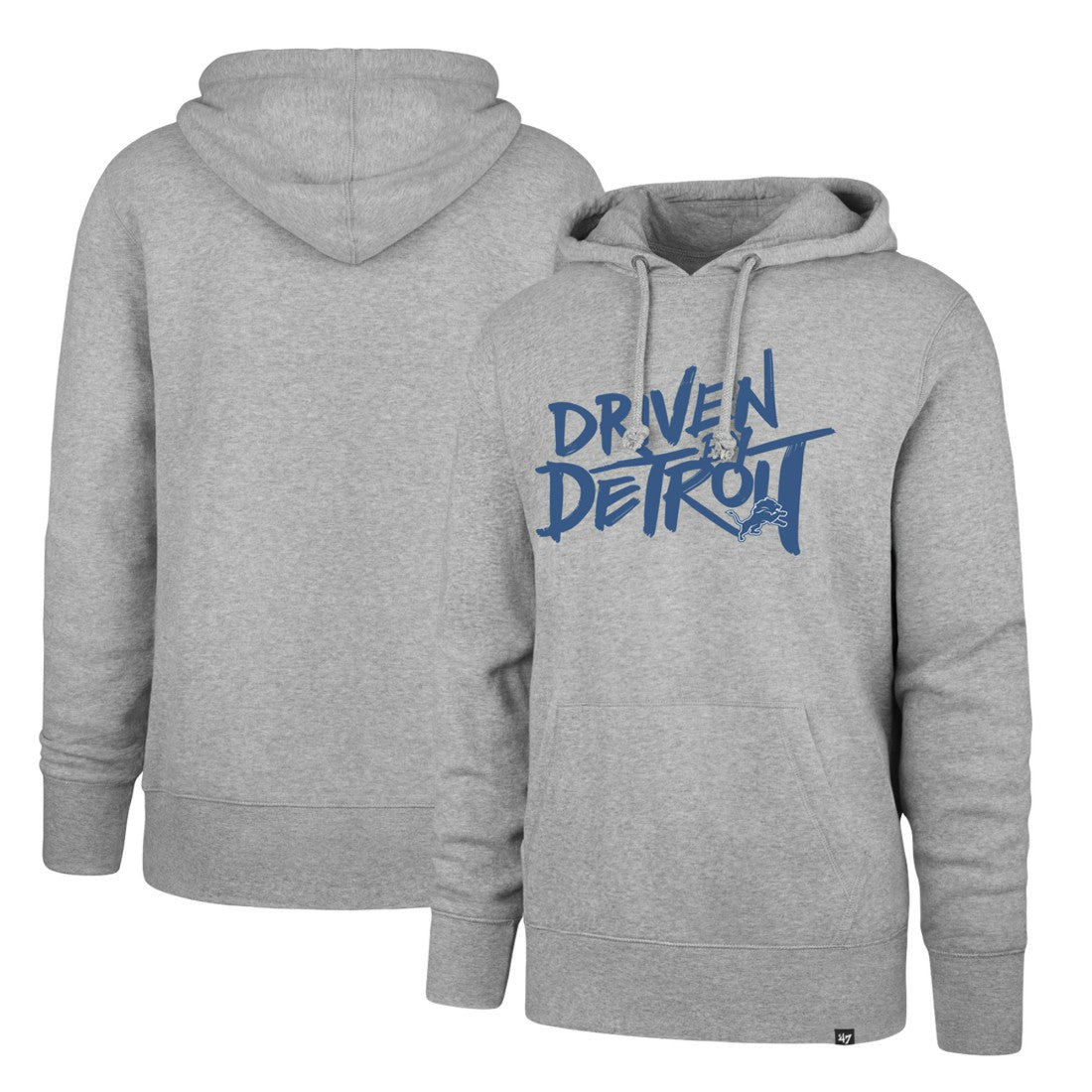 Detroit Lions '47 Driven by Detroit Pullover Hoodie Gray | 47 brand