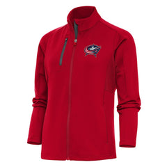 Columbus Blue Jackets Antigua Women's Team Logo Generation Full-Zip Jacket - Red - NHL