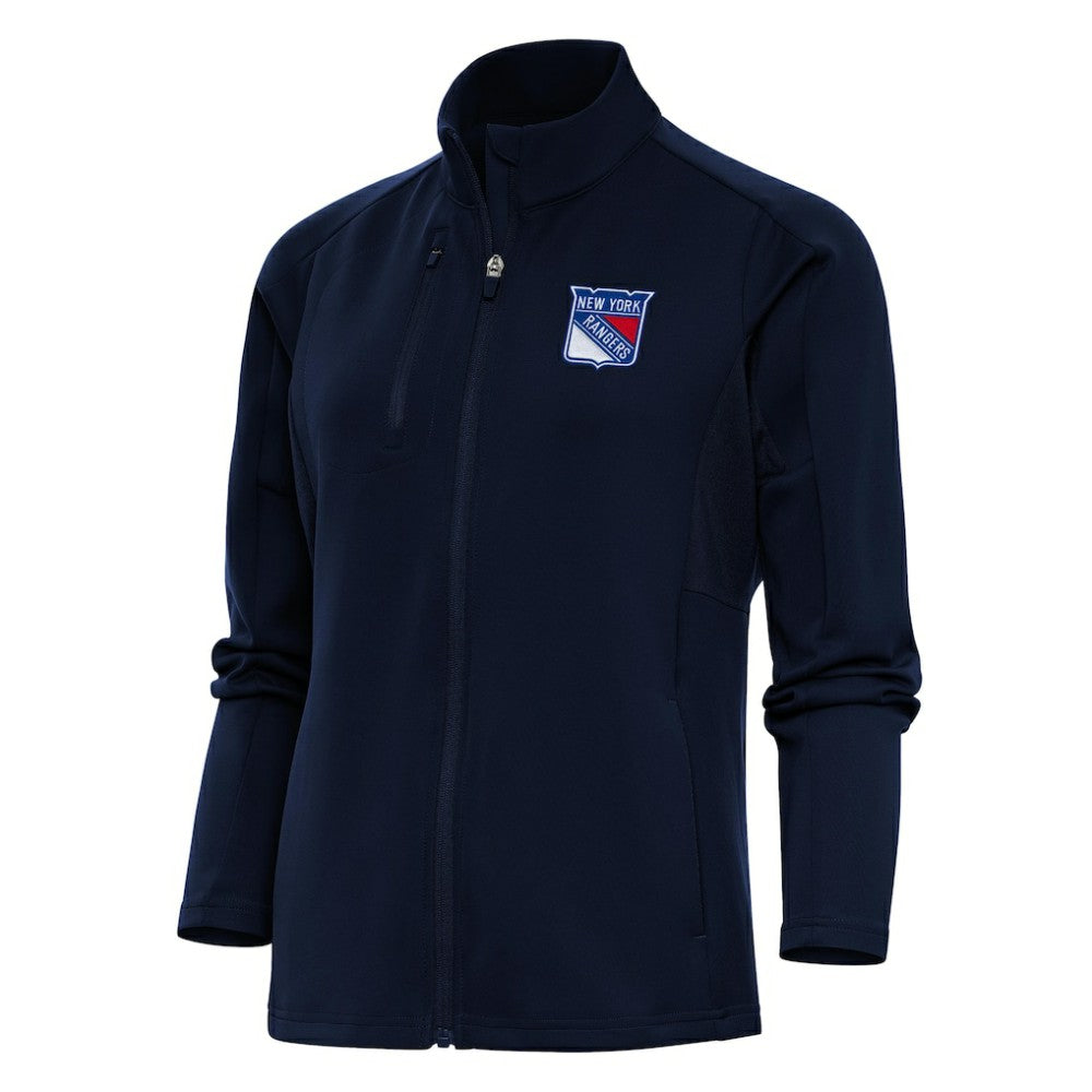 New York Rangers Antigua Women's Team Logo Generation Full-Zip Jacket - Navy - NHL