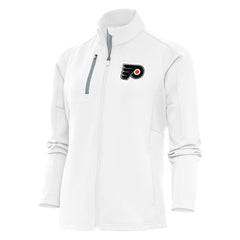 Philadelphia Flyers Antigua Women's Team Logo Generation Full-Zip Jacket - White - NHL
