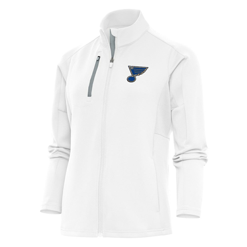 St. Louis Blues Antigua Women's Team Logo Generation Full-Zip Jacket - White - NHL