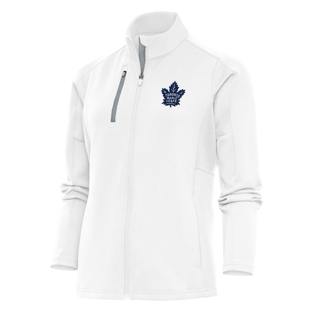 Toronto Maple Leafs Antigua Women's Team Logo Generation Full-Zip Jacket - White - NHL