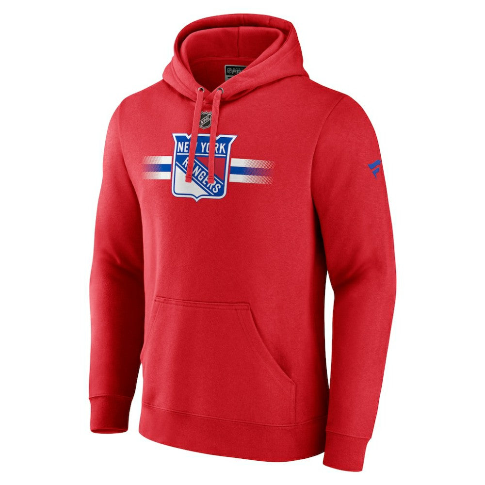 New York Rangers Fanatics Authentic Pro Secondary Pullover Hoodie - Red - NHL