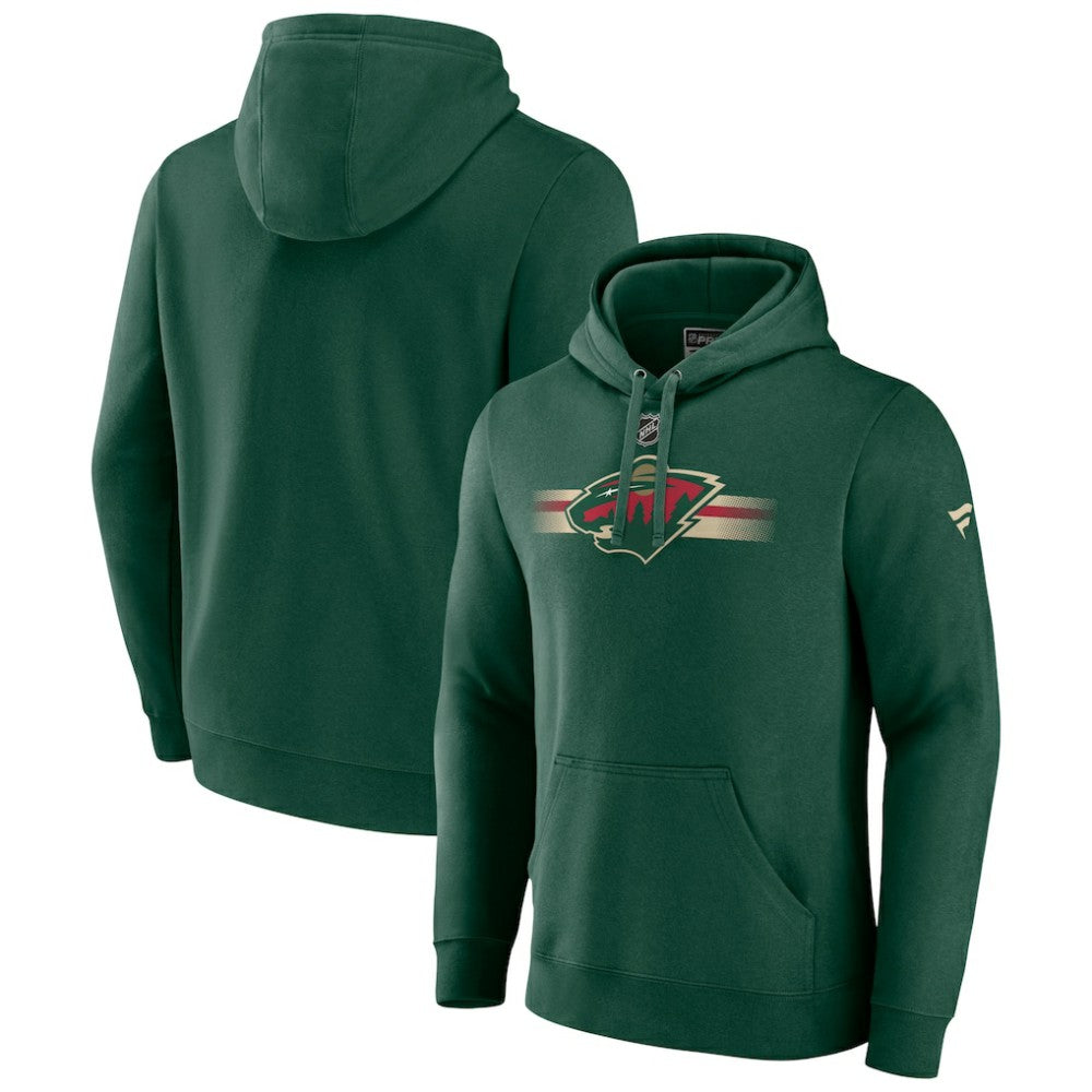 Minnesota Wild Fanatics Authentic Pro Secondary Pullover Hoodie - Green - NHL