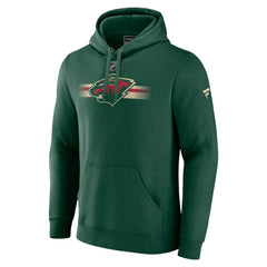 Minnesota Wild Fanatics Authentic Pro Secondary Pullover Hoodie - Green - NHL