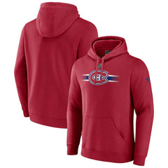 Montreal Canadiens Fanatics Authentic Pro Secondary Pullover Hoodie - Red - NHL
