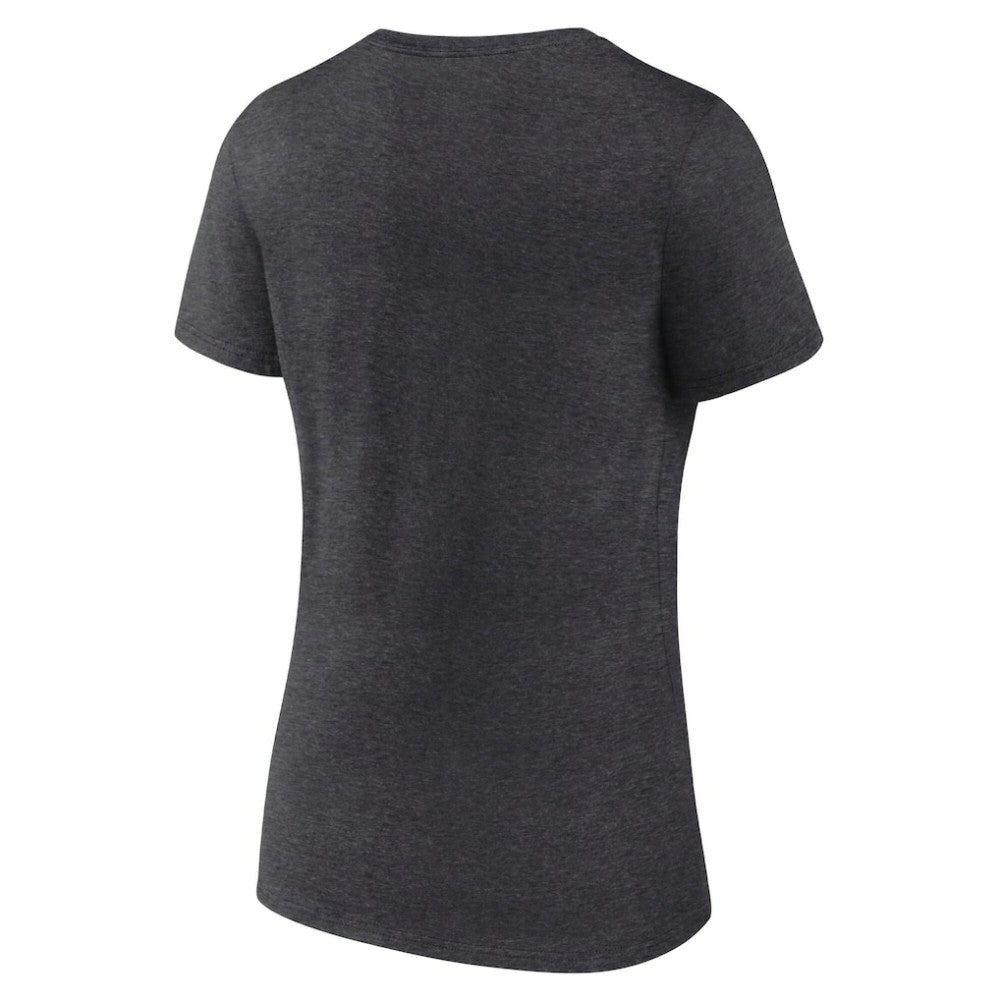 Nashville Predators Fanatics Women's Authentic Pro Primary V-Neck T-Shirt - Heather Charcoal - NHL