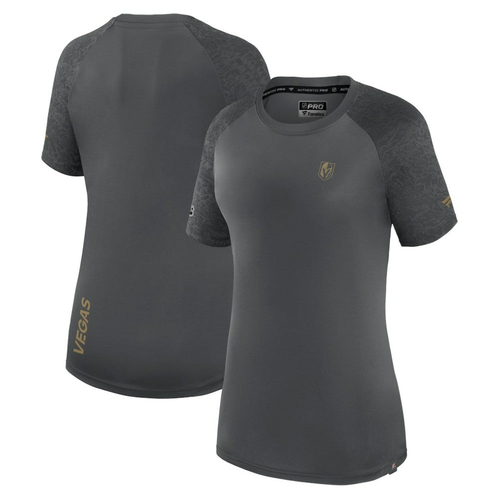 Vegas Golden Knights Fanatics Women's Authentic Pro Tech T-Shirt - Gray - NHL