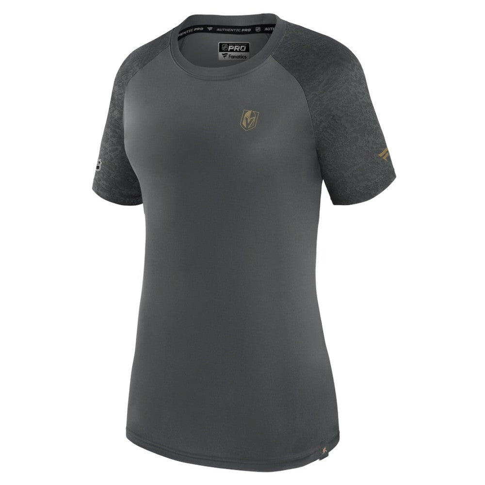 Vegas Golden Knights Fanatics Women's Authentic Pro Tech T-Shirt - Gray - NHL