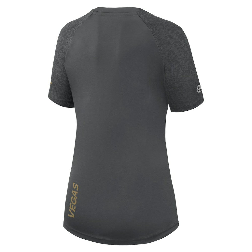Vegas Golden Knights Fanatics Women's Authentic Pro Tech T-Shirt - Gray - NHL