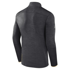 Boston Bruins Fanatics Authentic Pro Quarter-Zip Pullover Top - Heather Charcoal - NHL