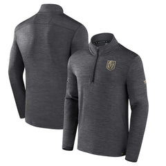 Vegas Golden Knights Fanatics Authentic Pro Quarter-Zip Pullover Top - Heather Charcoal - NHL
