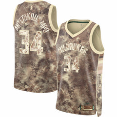 Giannis Antetokounmpo Milwaukee Bucks Unisex Select Series Swingman Jersey Brown - NBA