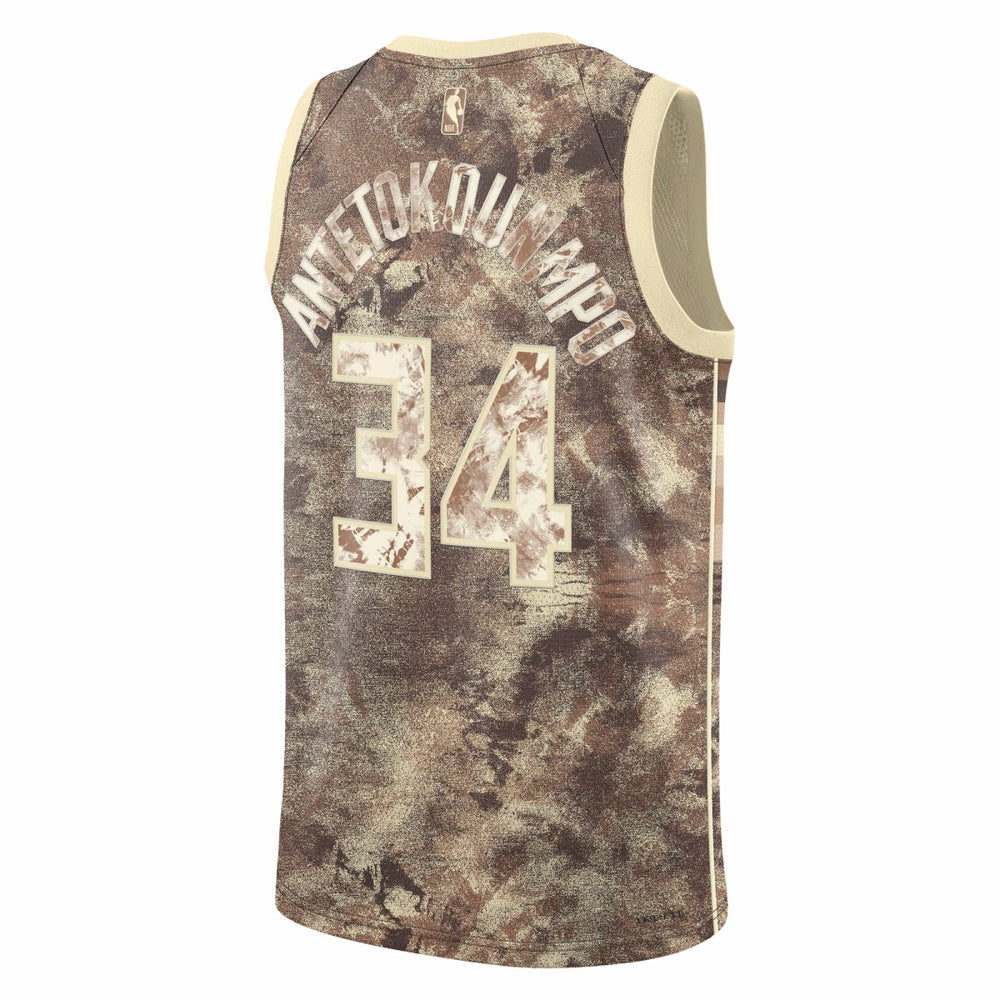 Giannis Antetokounmpo Milwaukee Bucks Unisex Select Series Swingman Jersey Brown - NBA