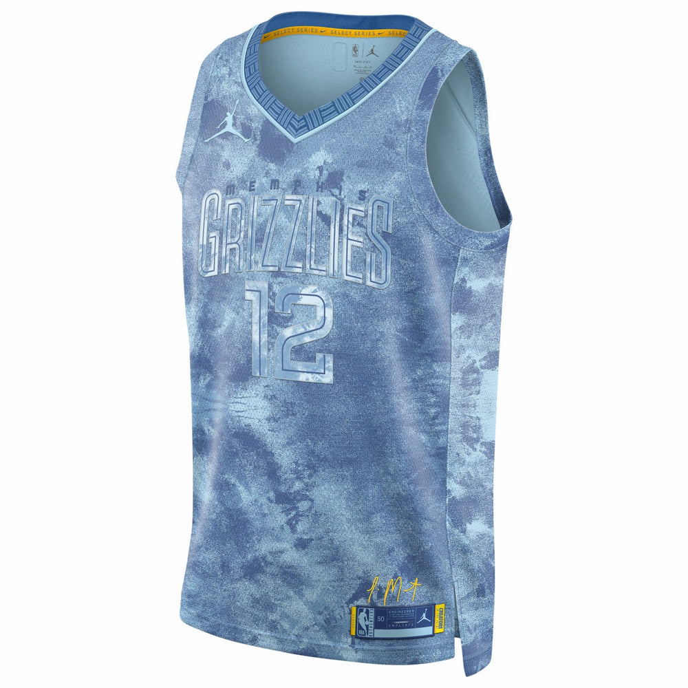 Ja Morant Memphis Grizzlies Jordan Brand Select Series Swingman Jersey Light Blue - NBA