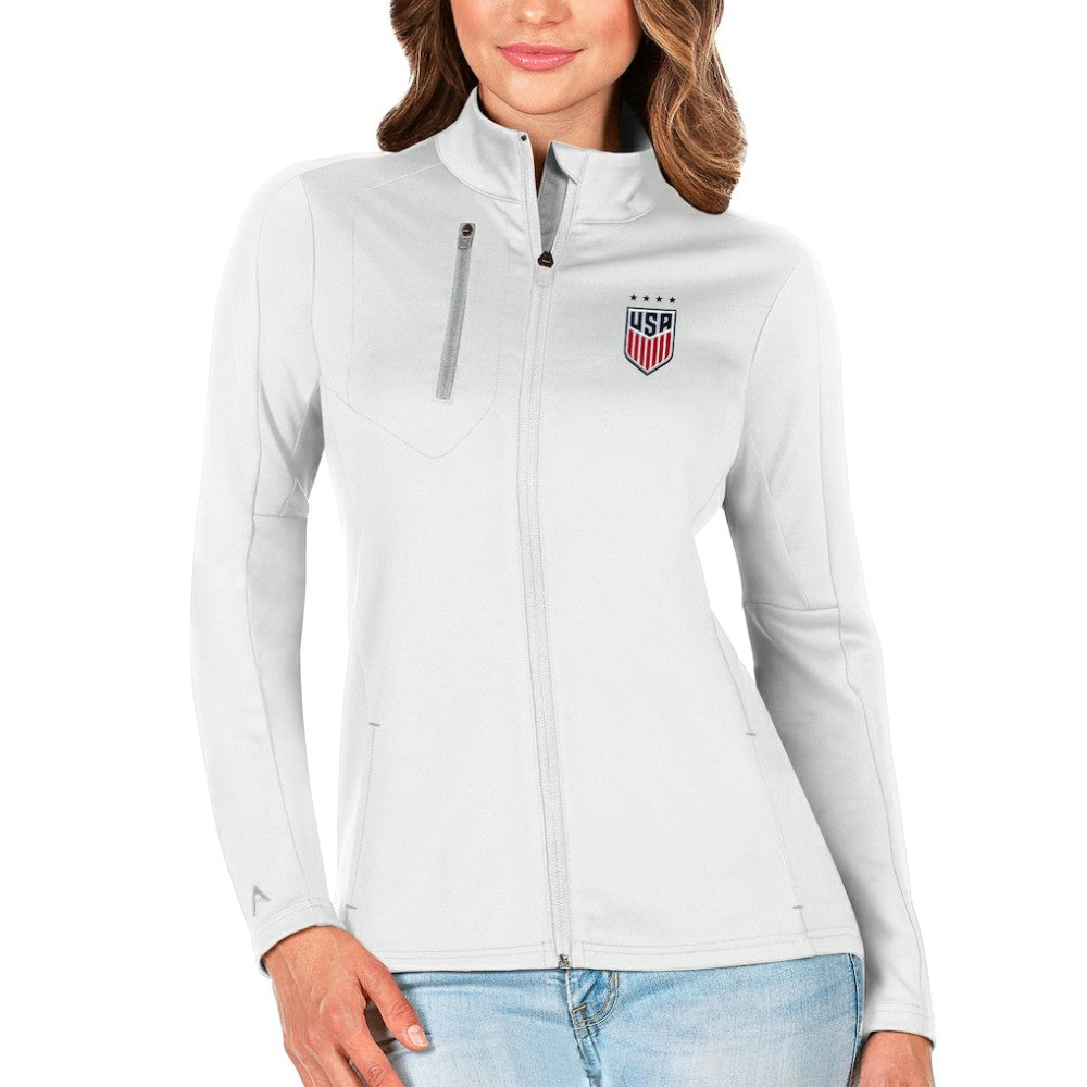USWNT Antigua Women's Generation Full-Zip Jacket White - FIFA World CUP