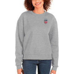 USWNT Antigua Women's Victory Crewneck Pullover Sweatshirt Gray - FIFA World CUP