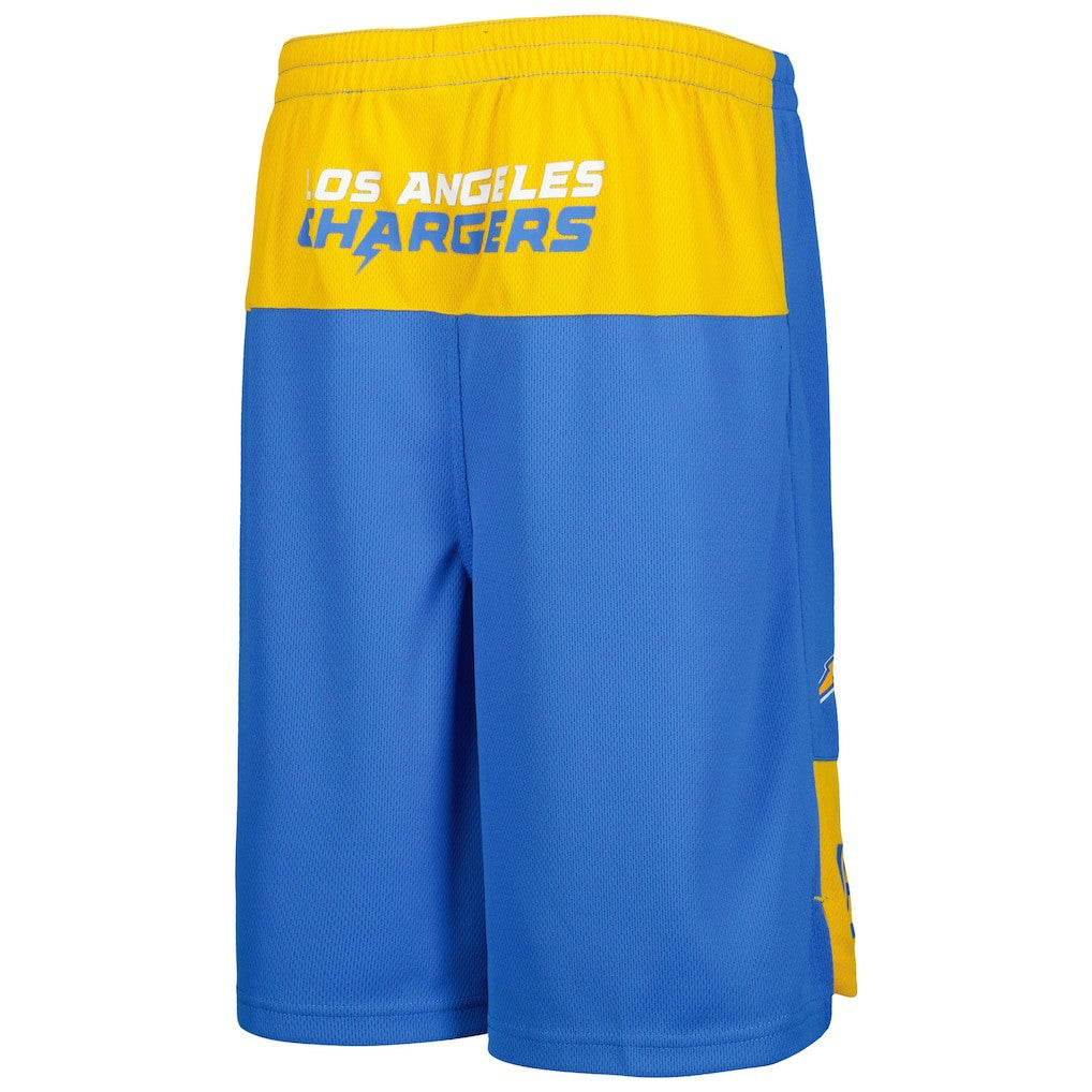 Justin Herbert Los Angeles Chargers Youth Player Name & Number Shorts Powder Blue | NFL