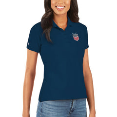 USWNT Antigua Women's Legacy Pique Polo Navy - FIFA World CUP