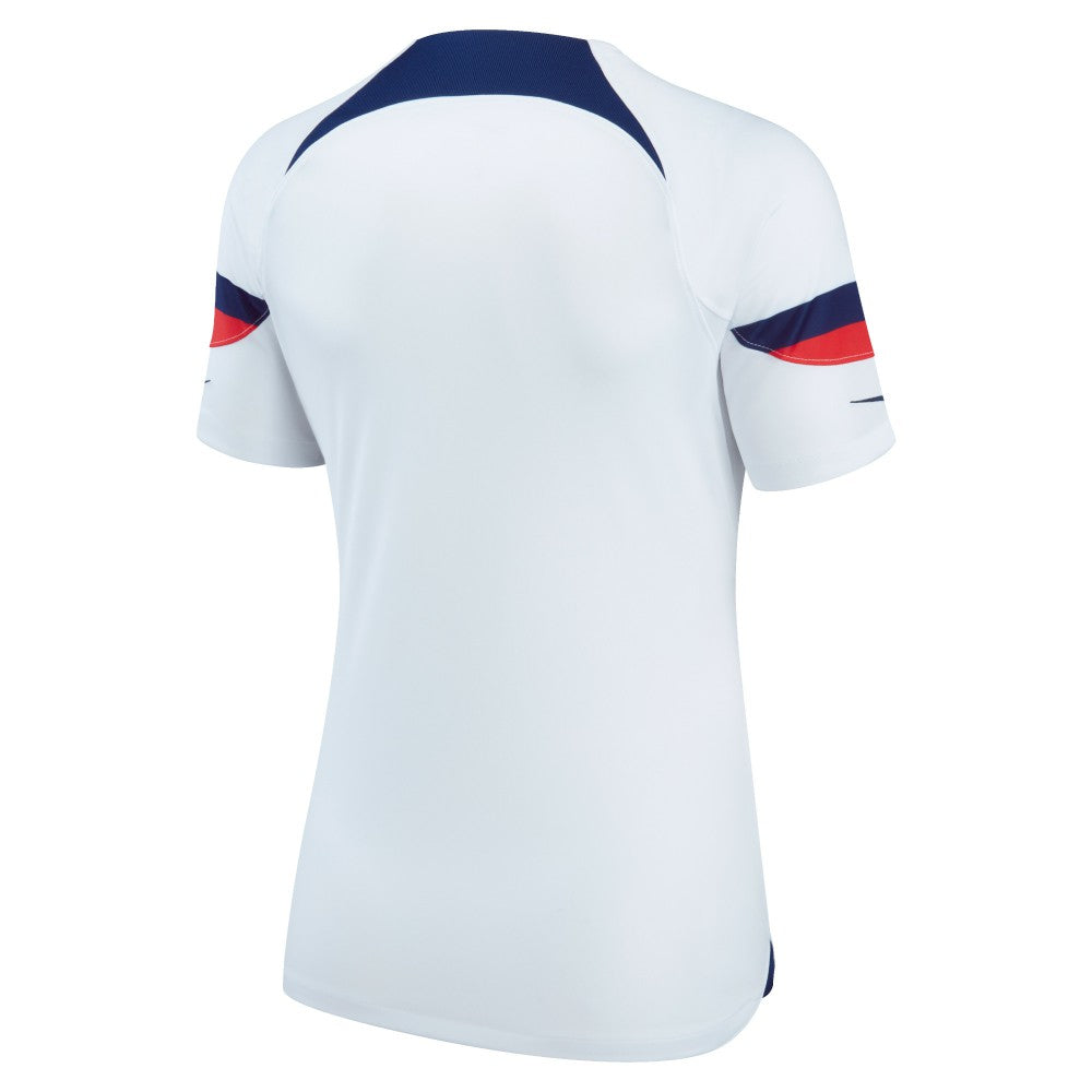 USMNT Women's 2022/23 Home Breathe Stadium Replica Blank Jersey White | Nike