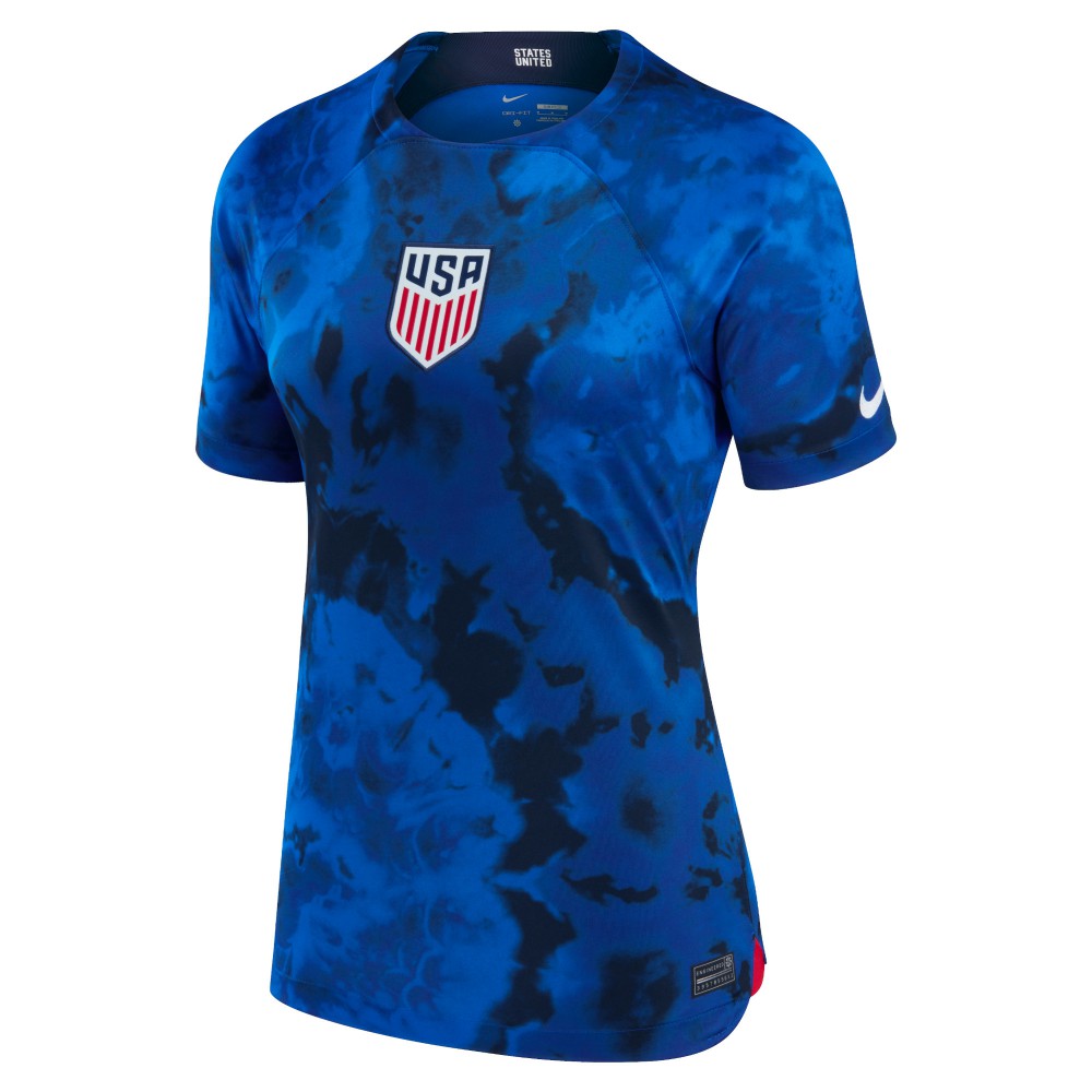 USMNT Women's 2022/23 Away Breathe Stadium Replica Blank Jersey Blue | Nike discount