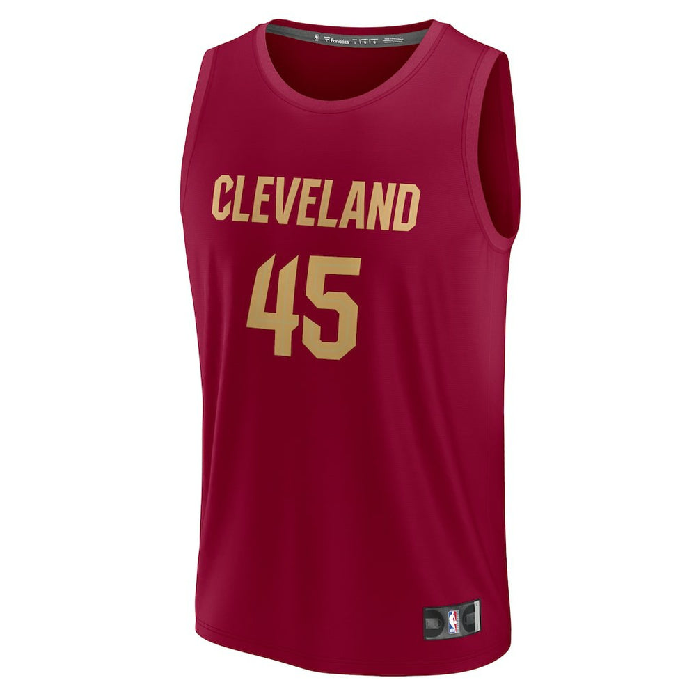 Donovan Mitchell Cleveland Cavaliers Fast Break Replica Jersey Icon Editi- Wine - NBA