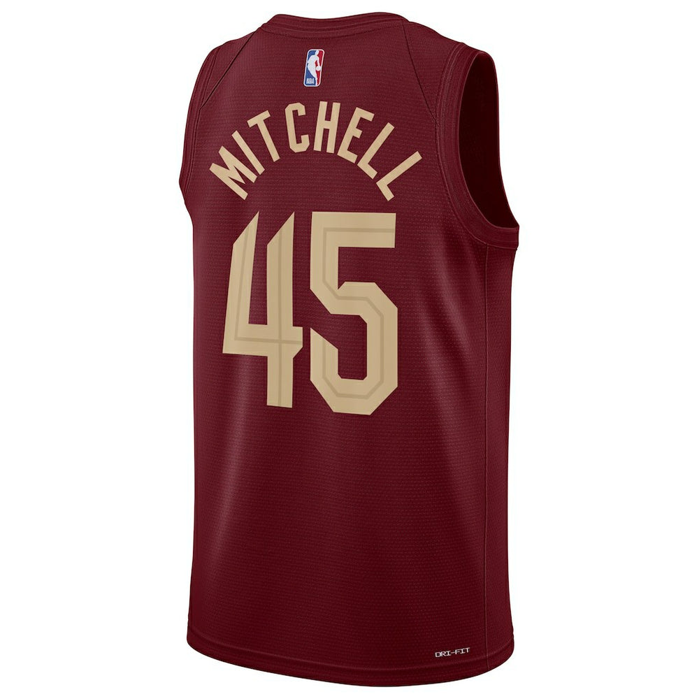 Donovan Mitchell Cleveland Cavaliers Unisex Swingman Jersey Icon Editi- Wine - NBA