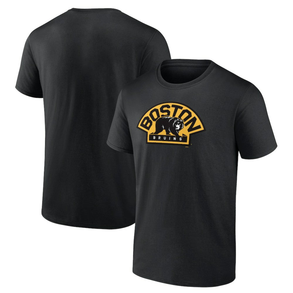 Boston Bruins Shoulder Patch Logo T-Shirt - Black - NHL