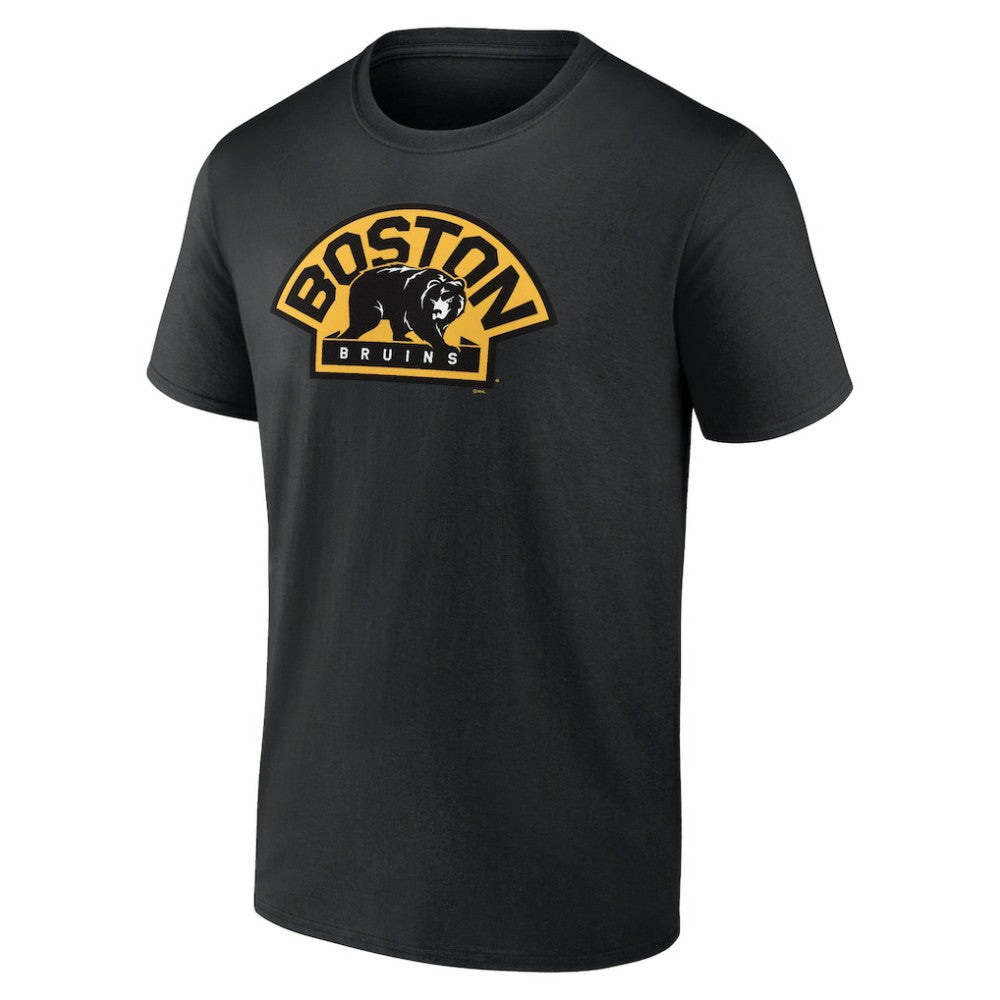 Boston Bruins Shoulder Patch Logo T-Shirt - Black - NHL