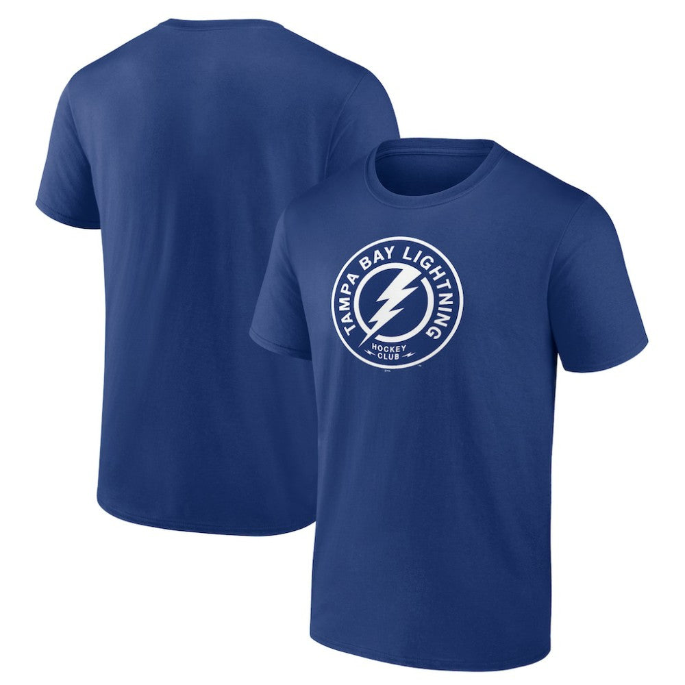 Tampa Bay Lightning Shoulder Patch Logo T-Shirt - Blue - NHL
