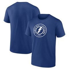 Tampa Bay Lightning Shoulder Patch Logo T-Shirt - Blue - NHL