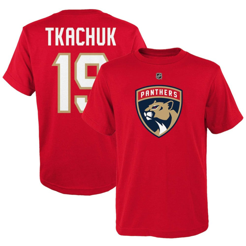 Matthew Tkachuk Florida Panthers Youth Player Name & Number T-Shirt - Red - NHL