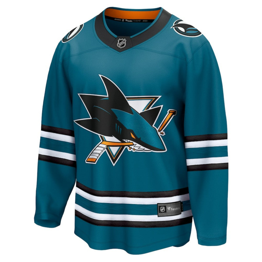 San Jose Sharks Fanatics Home Breakaway Jersey - Teal - NHL