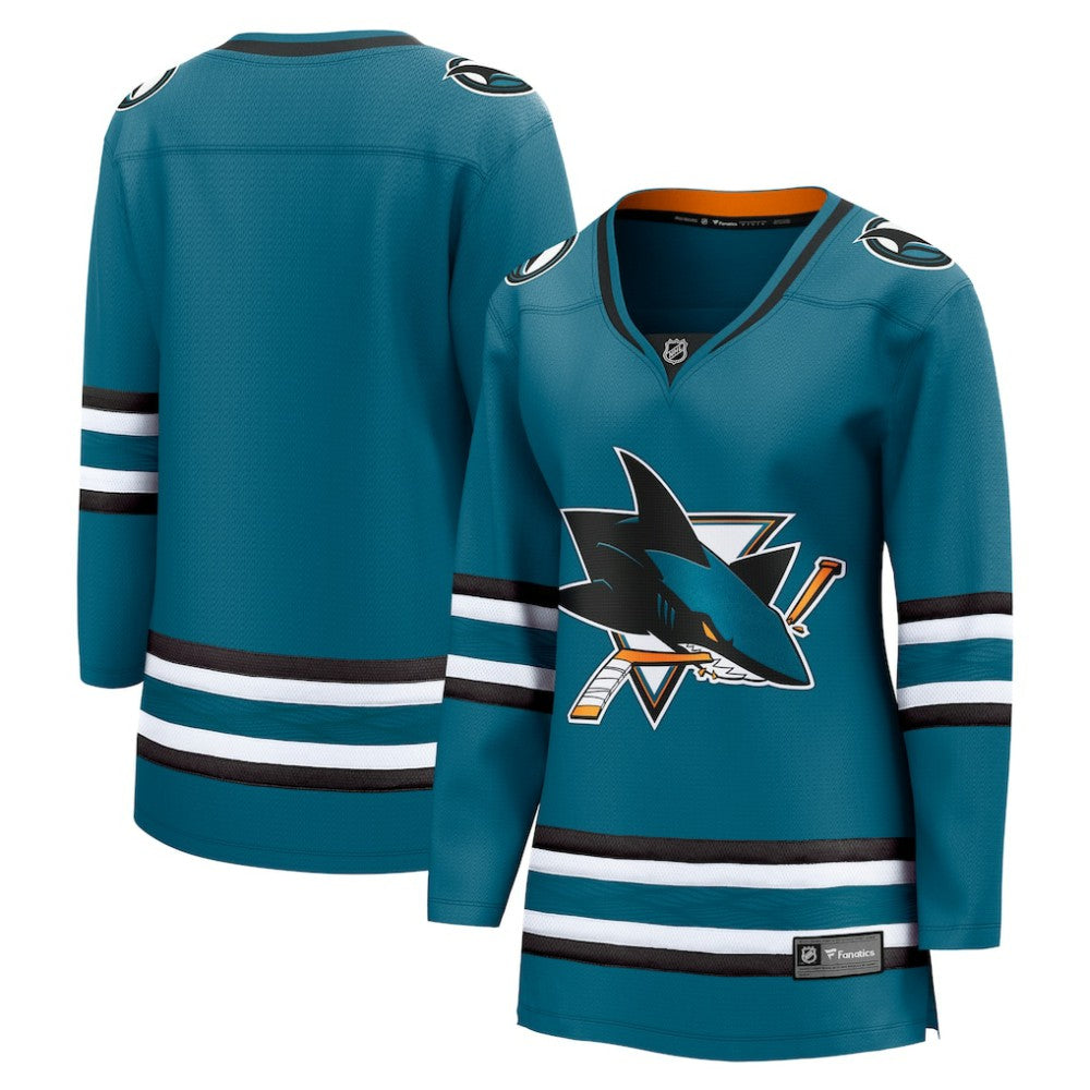 San Jose Sharks Fanatics Women's Home Breakaway Jersey - Teal - NHL