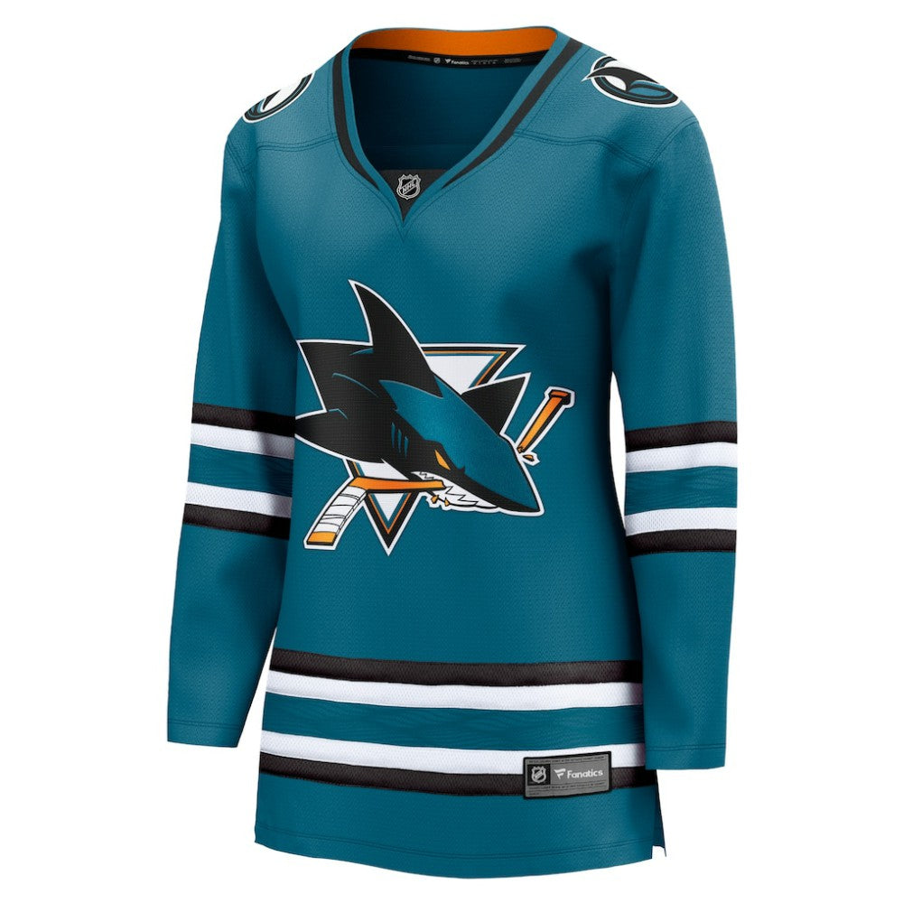 San Jose Sharks Fanatics Women's Home Breakaway Jersey - Teal - NHL