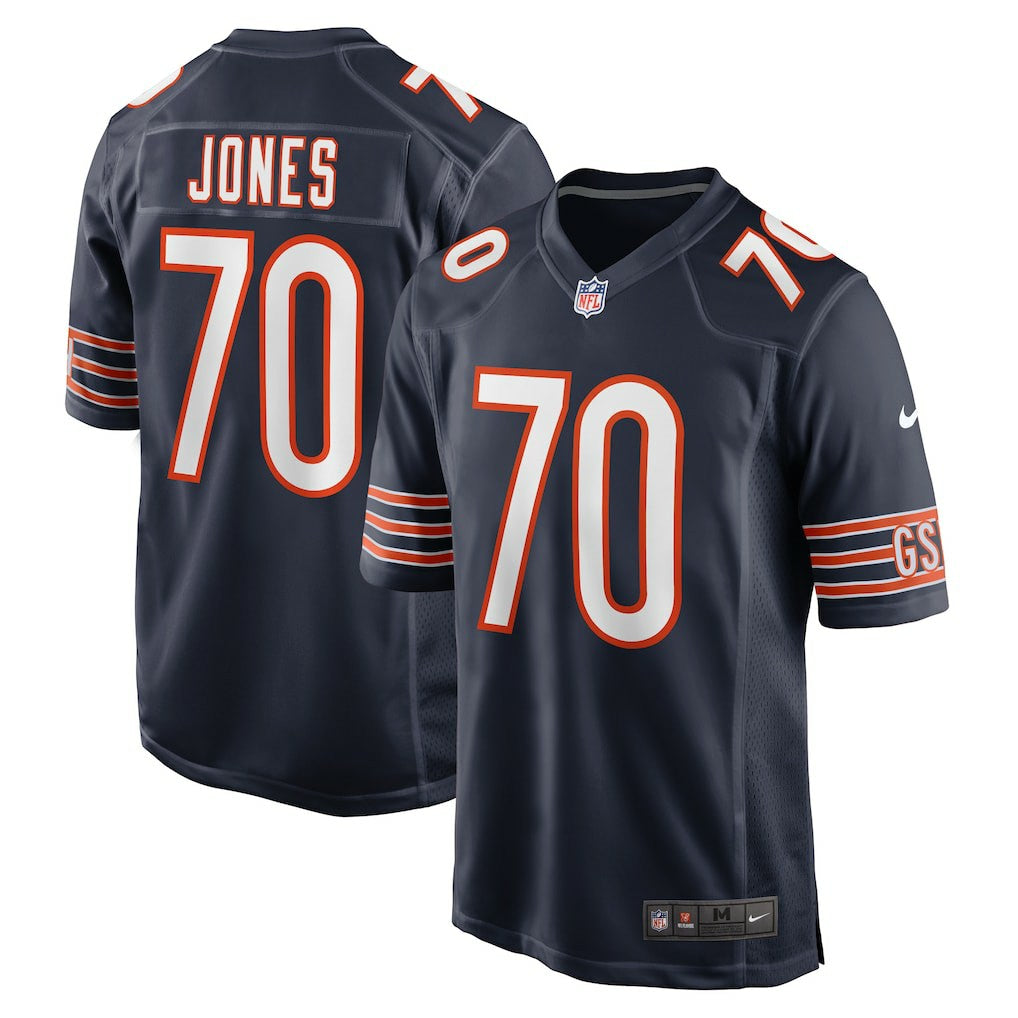 Braxton Jones Chicago Bears Game Player Jersey Navy | Nike for Sale